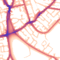 Daytime road noise heatmap for SE15 3PS