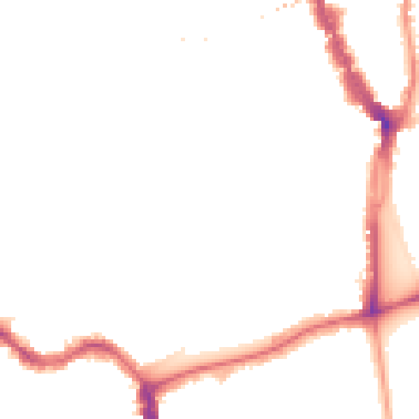 Night-time road noise heatmap for SE15 4BF