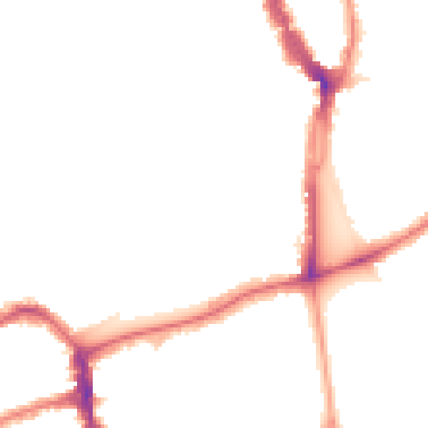 Night-time road noise heatmap for SE15 4HU