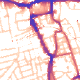 Daytime road noise heatmap for SE15 4RZ