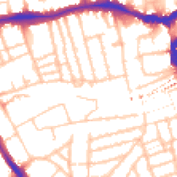 Daytime road noise heatmap for SE15 5AJ
