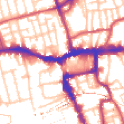 Daytime road noise heatmap for SE15 5DW