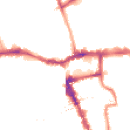 Night-time road noise heatmap for SE15 5DW