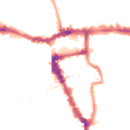 Night-time road noise heatmap for SE15 5HQ