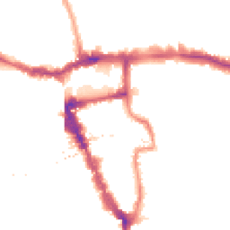 Night-time road noise heatmap for SE15 5HW