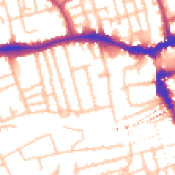 Daytime road noise heatmap for SE15 5NS