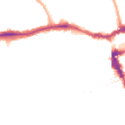 Night-time road noise heatmap for SE15 5NS