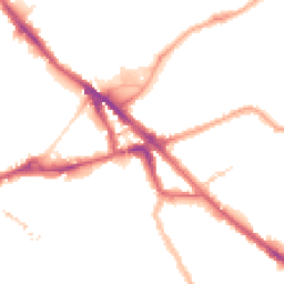 Night-time road noise heatmap for SE16 2AA