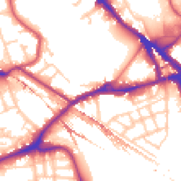 Daytime road noise heatmap for SE16 2AP