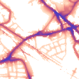 Daytime road noise heatmap for SE16 2BG