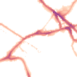 Night-time road noise heatmap for SE16 2BG