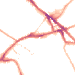 Night-time road noise heatmap for SE16 2BW