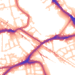 Daytime road noise heatmap for SE16 2DA
