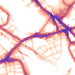 Daytime road noise heatmap for SE16 2DG