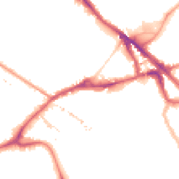 Night-time road noise heatmap for SE16 2DG