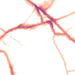 Night-time road noise heatmap for SE16 2PQ