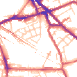 Daytime road noise heatmap for SE16 2RT