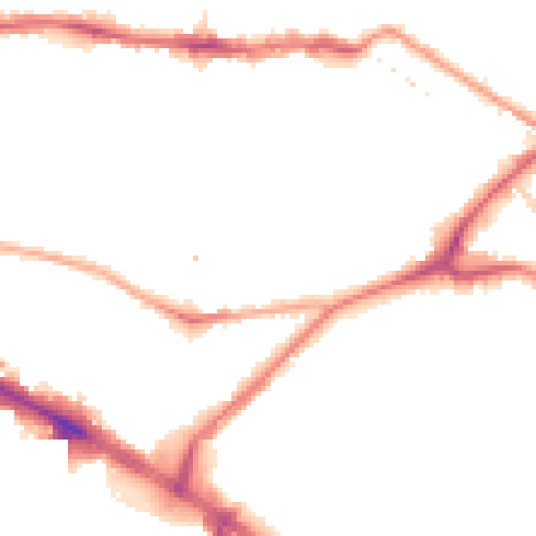 Night-time road noise heatmap for SE16 3ES