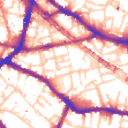 Daytime road noise heatmap for SE16 3GB