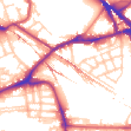 Daytime road noise heatmap for SE16 3JR