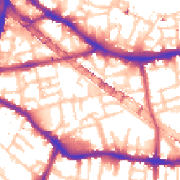 Daytime road noise heatmap for SE16 3SG