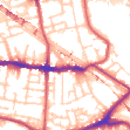 Daytime road noise heatmap for SE16 3TS