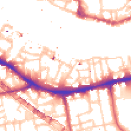 Daytime road noise heatmap for SE16 4EP
