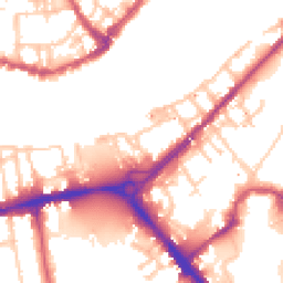 Daytime road noise heatmap for SE16 4JB
