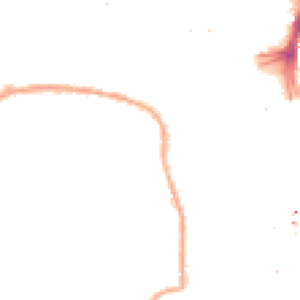 Night-time road noise heatmap for SE16 5EN