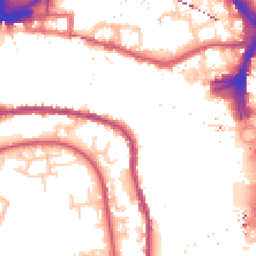 Daytime road noise heatmap for SE16 5FZ