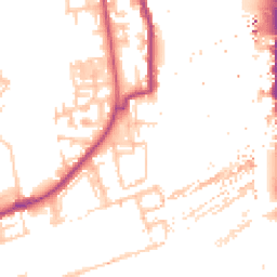 Daytime road noise heatmap for SE16 5UH