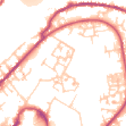 Daytime road noise heatmap for SE16 6AQ
