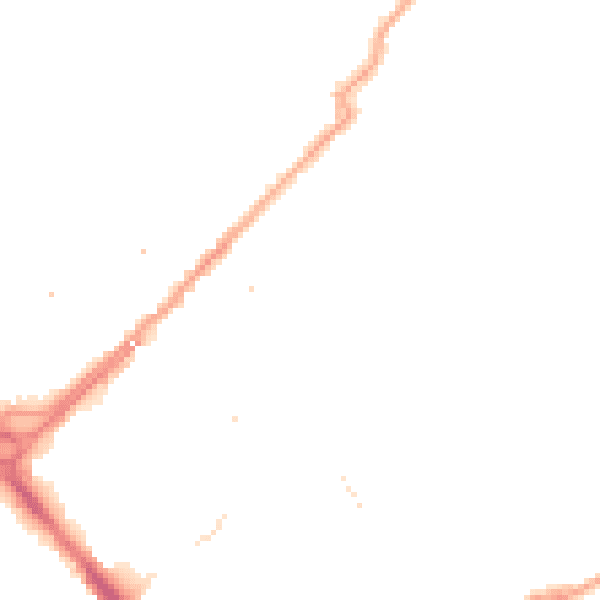 Night-time road noise heatmap for SE16 6PA
