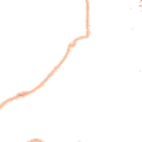 Night-time road noise heatmap for SE16 7QR