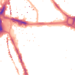 Night-time road noise heatmap for SE17 1AS