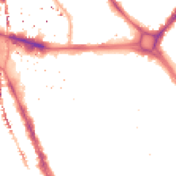 Night-time road noise heatmap for SE17 1BA