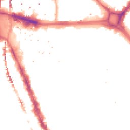 Night-time road noise heatmap for SE17 1BD