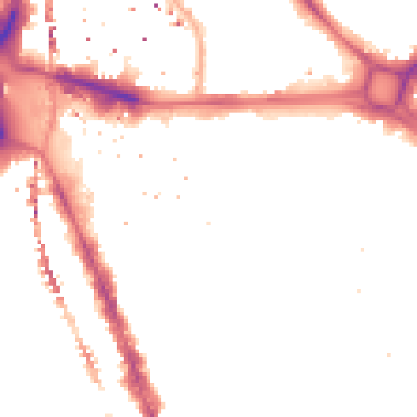 Night-time road noise heatmap for SE17 1BL