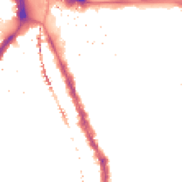 Night-time road noise heatmap for SE17 1DD