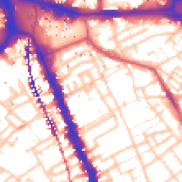 Daytime road noise heatmap for SE17 1EJ