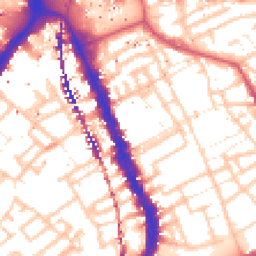 Daytime road noise heatmap for SE17 1GG