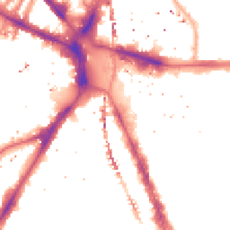 Night-time road noise heatmap for SE17 1JL