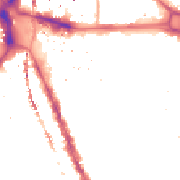 Night-time road noise heatmap for SE17 1LX