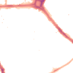 Night-time road noise heatmap for SE17 1QQ