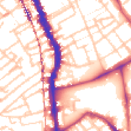 Daytime road noise heatmap for SE17 2AY