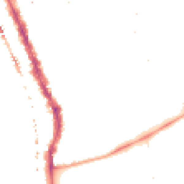 Night-time road noise heatmap for SE17 2HN