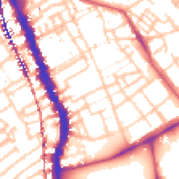 Daytime road noise heatmap for SE17 2HW