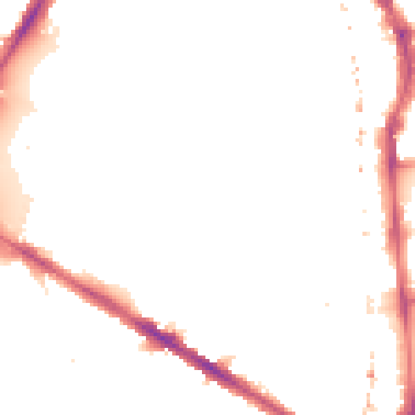 Night-time road noise heatmap for SE17 3JQ