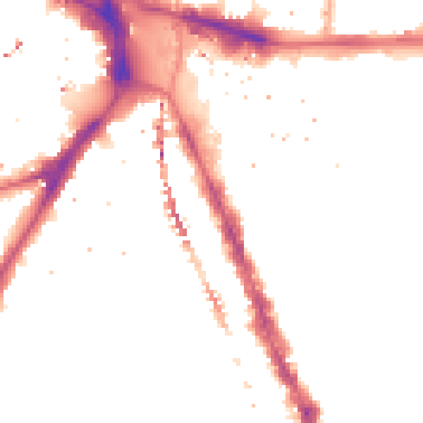 Night-time road noise heatmap for SE17 3PY