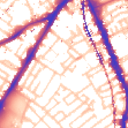 Daytime road noise heatmap for SE17 3QG